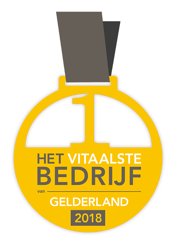 2018 Medaille Vitaalste bedrijf Gelderland